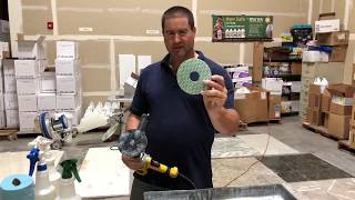 How to Honing and polishing marble stone clean center training DIY projects [upl. by Gwenette535]