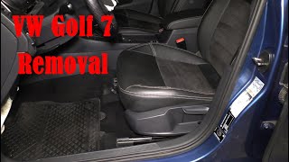 VW Golf 7  SITZE AUSBAUEN DEMONTIEREN TUTORIAL [upl. by Rubma]