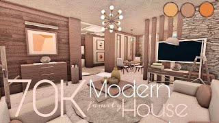 BLOXBURG 70K MODERN HOUSE  NOGAMEPASS [upl. by Tymes]