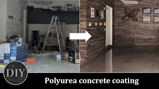 DIY Garage floor coating using polyurea an alternative to epoxy [upl. by Quinton781]