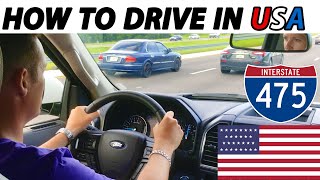 How to drive in USA  6 easy steps USA NEWS TODAY [upl. by Yasibit]