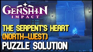 Genshin Impact  The Serpents Heart NorthWest Puzzle Solution [upl. by Alyda]