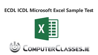 Microsoft Excel Practice Test Tutorial ECDL ICDL [upl. by Ebeohp]