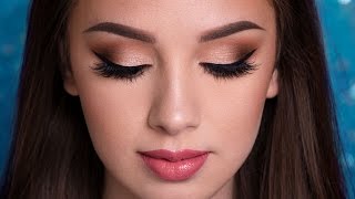 PROM Makeup Tutorial  EASY GLAM [upl. by Mano971]