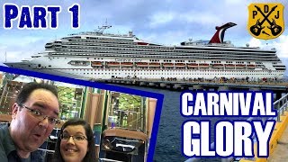 Carnival Glory Cruise Vlog 2019  Part 1 New Orleans Embarkation Exploring Déjà Vu  ParoDeeJay [upl. by Wallinga]