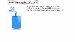 Related rates involving a cylinder [upl. by Occor643]