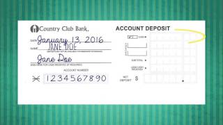 How to Deposit A Check [upl. by Guilbert]