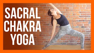 45 min Sacral Chakra Yoga  Yoga for HIPS Strength amp Stretch [upl. by Enaht483]