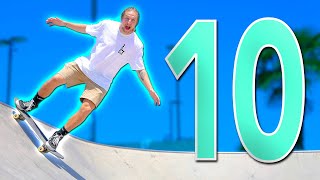 10 EASIEST SKATEPARK TRICKS FOR BEGINNERS [upl. by Zorana]