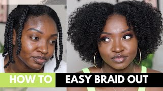 How To Braid Out on Type 4 Hair  Natural Hair [upl. by Massingill786]