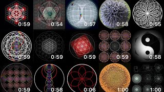 108 Sacred Geometry Animations by Quentin Carpenter Natureofflowers [upl. by Nobe]