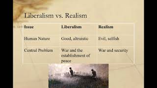 Comparing Liberalism and Realism [upl. by Neelyk]