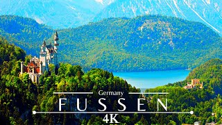 Fussen Germany 4K 🇩🇪  Bavaria  Neuschwanstein Castle [upl. by Nirual]