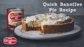 Quick Banoffee Pie Recipe [upl. by Housen]