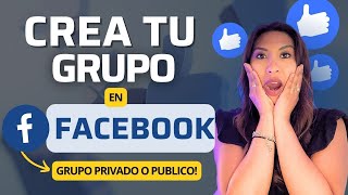 🔴 Como CREAR UN GRUPO EN FACEBOOK [upl. by Ellerd]