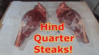 Boning Out A Venison Hind Quarter  What Parts Are The Steaks [upl. by Aela]