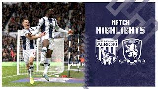 West Bromwich Albion v Middlesbrough highlights [upl. by Aenal]