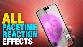 All iOS 17 FaceTime Reaction Gestures [upl. by Niwled897]