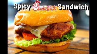 How To Make The ChicFilA Spicy Chicken Sandwich  Copycat Recipe mrmakeithappen chickensandwich [upl. by Eem]