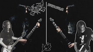 Euronymous VS Varg Vikernes Black Metal Guitar Riffs Battle [upl. by Dusa]