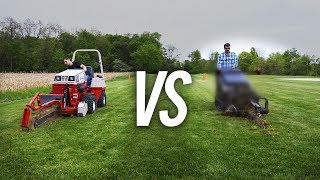 Ventrac Vs Mini Skid Steer  Trenching [upl. by Airec]