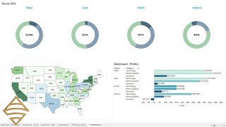 Create Multiple KPI Donut Charts in Tableau [upl. by Notrem773]