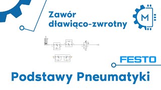 Festo FluidSim Podstawy pneumatyki Zawór dławiącozwrotny [upl. by Surdna]