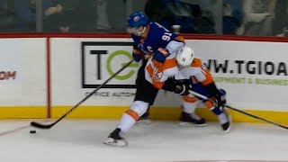 Tavares unstoppable in setting up Islanders OT goal [upl. by Annekim512]