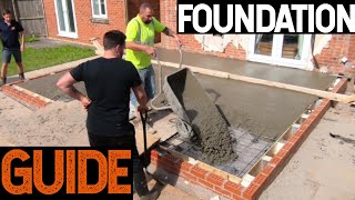 Bricklaying  How To Do Foundations For House Extension [upl. by Gay241]