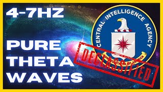 47hz PURE Theta Waves  CIA Hemi Sync  WONDERFUL Brain Stimulation  Binaural Beats [upl. by Larred]