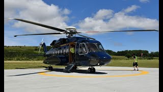 Starspeed S92A  Flight from Penzance Heliport PZE to Tresco Scilly Islands TSO UK [upl. by Hogg426]