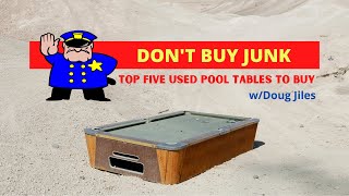 Top 5 Used Pool Tables for 2021 that will Last a LIFETIME [upl. by Macmahon]