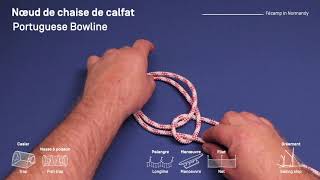 nÅ“ud de chaise de calfatPortuguese bowline [upl. by Pet261]