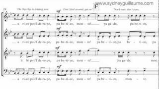 TapTap by Sydney Guillaume score video  SATB Chorus [upl. by Felder]