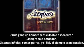 Aventura  Llorar lyric  letra [upl. by Glynnis]