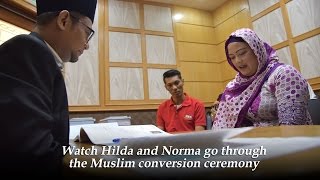 Converting To Islam The Ceremony  Ramadan In Asia  CNA Insider [upl. by Jennilee]