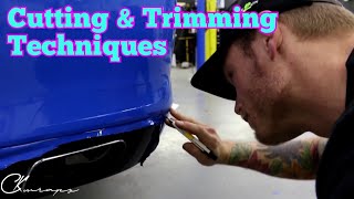 How To Cut And Trim Vinyl Wrap Cutting And Trimming Techniques [upl. by Hairu429]