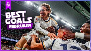 REAL MADRID  BEST GOALS FEBRUARY 2024 [upl. by Bowra674]