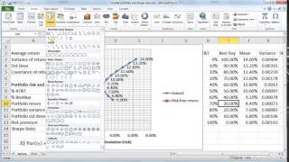 capital market line and sharpe ratio in excel [upl. by Neo]