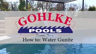 How To Water Gunite [upl. by Aiderfla]