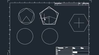 Poligonos autocad 2017 hexagono pentagono [upl. by Yentihw168]