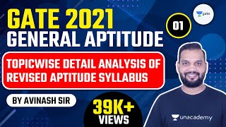 Topic Wise Detail Analysis of Revised Aptitude Syllabus  General Aptitude  Lec 1  GATEESE 2021 [upl. by Hawkins]