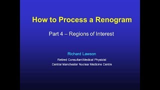 How to Process a Renogram Part4 [upl. by Enelrac]