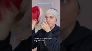 Shoto Todoroki cosplay makeup walk through Beginner Scar makeup [upl. by Yrrat]