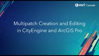 3D Multipatch Creation and Editing in CityEngine and ArcGIS Pro [upl. by Benita]