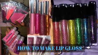 HOW TO MAKE LIP GLOSS step by step  PRINCESS JANAY [upl. by Nnylsaj149]