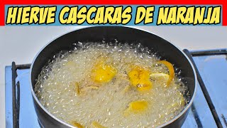 Solo hierve Cáscaras de Naranja y tómalo x la Mañana ¡Tus Amigos te pedirán la receta [upl. by Nibor432]