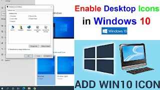 Desktop Icons not showing Windows 10  How to Enable Desktop icons Windows 10  Desktop Icon Setting [upl. by Eisoj]