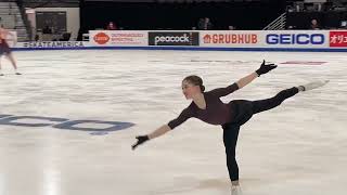 Isabeau Levito FS Practice Skate America 2022 [upl. by Yaj835]