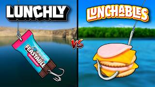 Lunchly vs Lunchables Fishing Challenge [upl. by Sotnas]